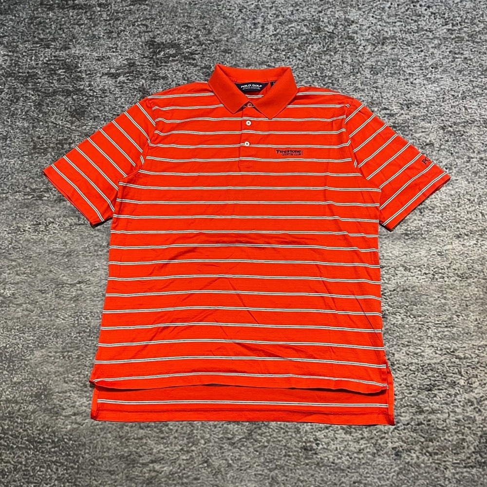 Vintage Polo Golf Ralph Lauren‎ Polo Shirt Firestone Country Club Mens Large